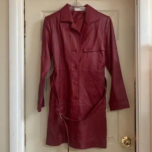 Leather Trench Coat